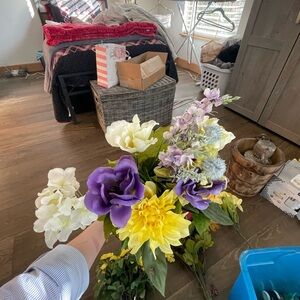 Silk flower arrangements